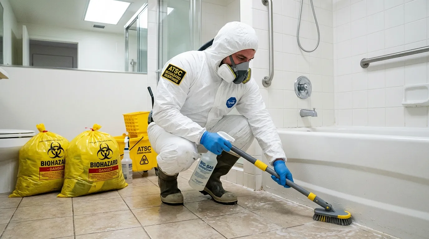 Decontamination equipment deployed for Blood Cleanup in Fussels Corner